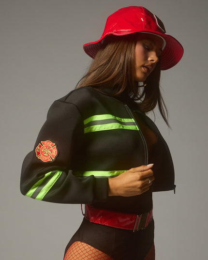 Hot Call Firefighter Four-Piece Costume Set