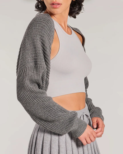 Sweet And Cozy Oversized Knit Sweater Bolero