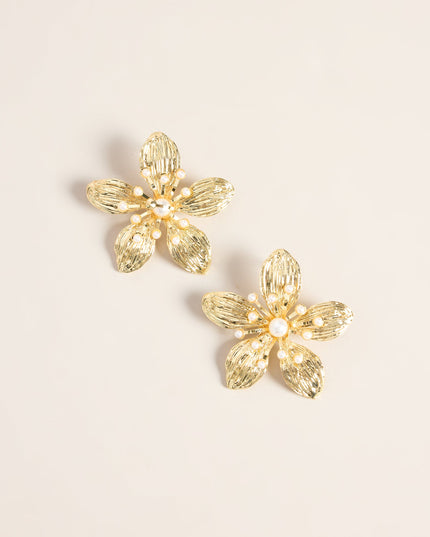 Bloom Theory Pearl Flower Earrings