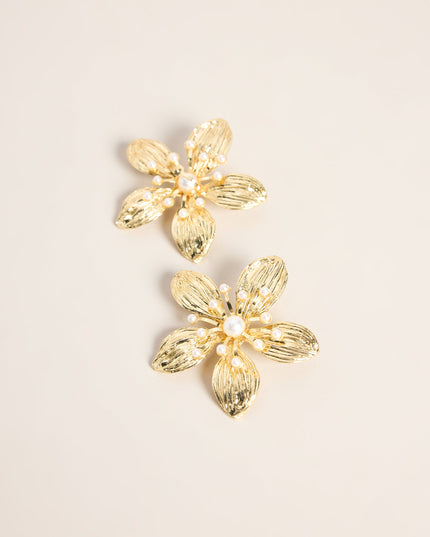 Bloom Theory Pearl Flower Earrings
