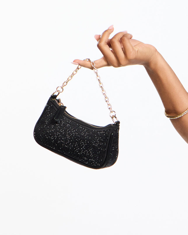 Midnight Plans Rhinestone Micro Bag