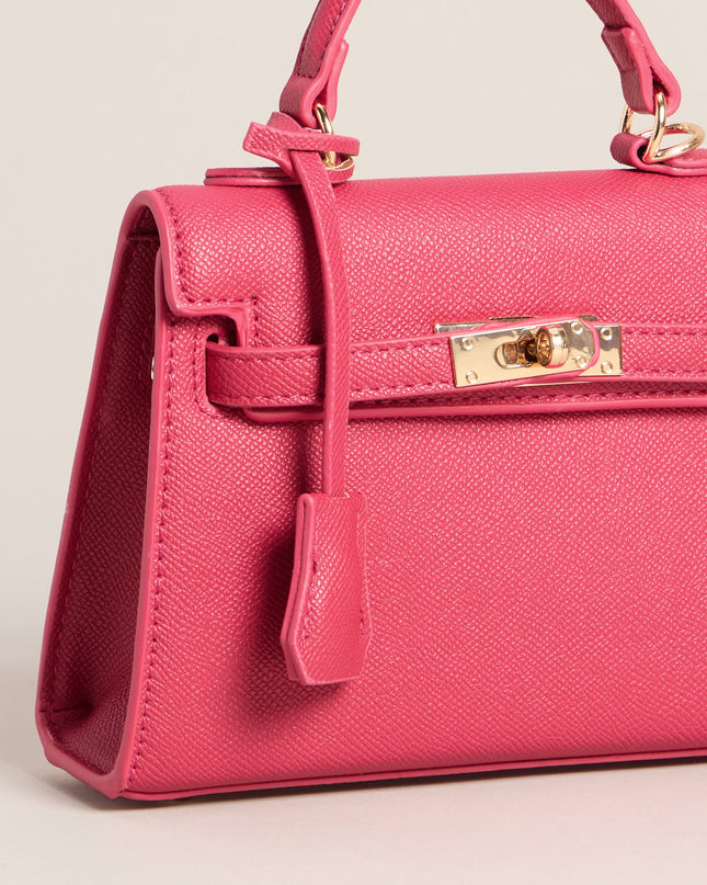 Iconic Behavior Twist Lock Mini Satchel Bag
