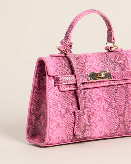 Little Luxe Twist Lock Mini Satchel Bag