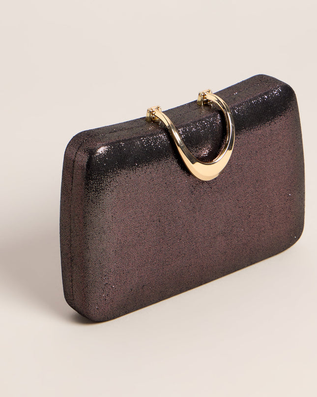 Shimmer Hour Box Clutch