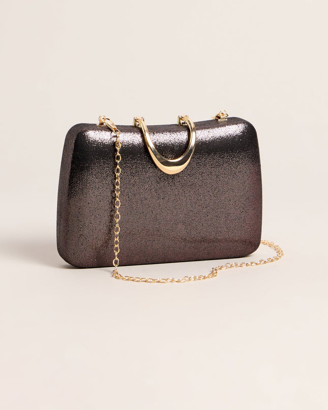 Shimmer Hour Box Clutch