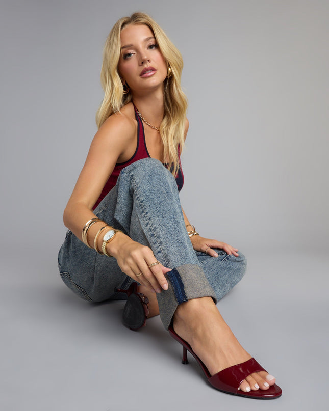 Own the Moment Patent Heeled Mules