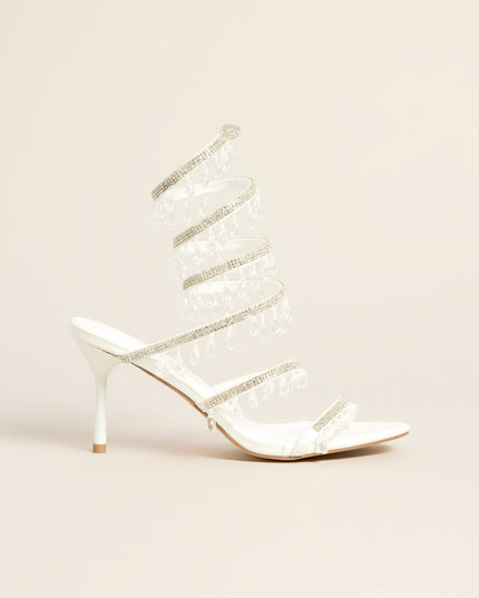Dripping In Glam Beaded Spiral Stiletto Heels