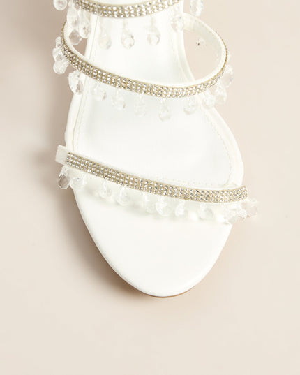 Dripping In Glam Beaded Spiral Stiletto Heels