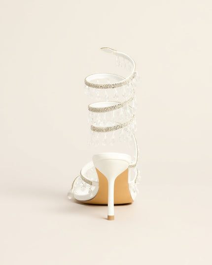 Dripping In Glam Beaded Spiral Stiletto Heels