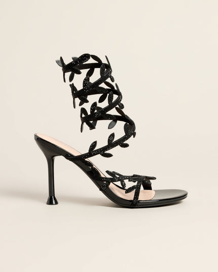 Garden After Dark Vine Spiral Stiletto Heels